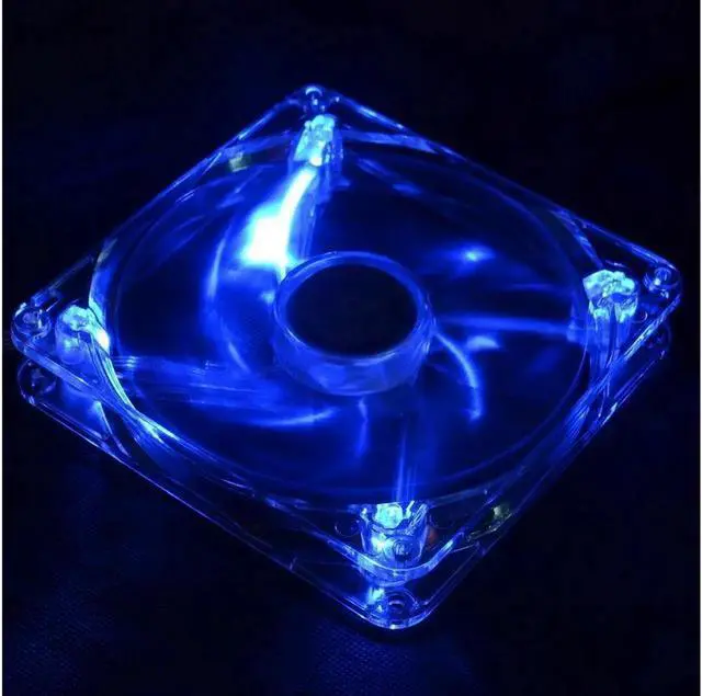 Alt view image 3 of 4 - Blue or red pc fan 140mm pc case cooling fans Best silent quiet 14cm DC 12V 2Lines 4D plug computer coolers
