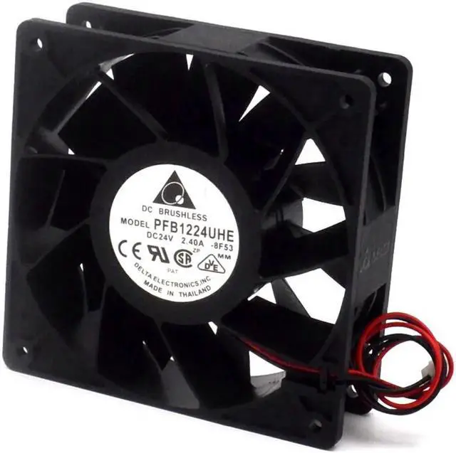 Alt view image 3 of 6 - 2pcs and PFB1224UHE 12CM 24V 2.40A inverter cooling fan violence Delta 120 * 120 * 38mm