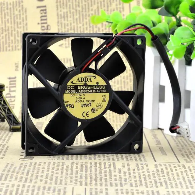 Alt view image 3 of 4 - Original ADDA AD0824LB-A70GL 8025 8CM 24V 0.09A 2-wire inverter Fan