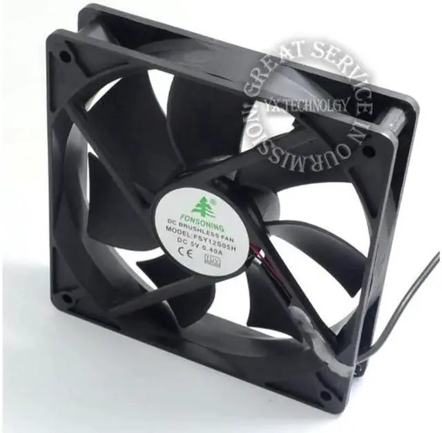 Alt view image 4 of 6 - 12025 5V USB interface fan 12CM fan/USB fan/fan base routing cooling