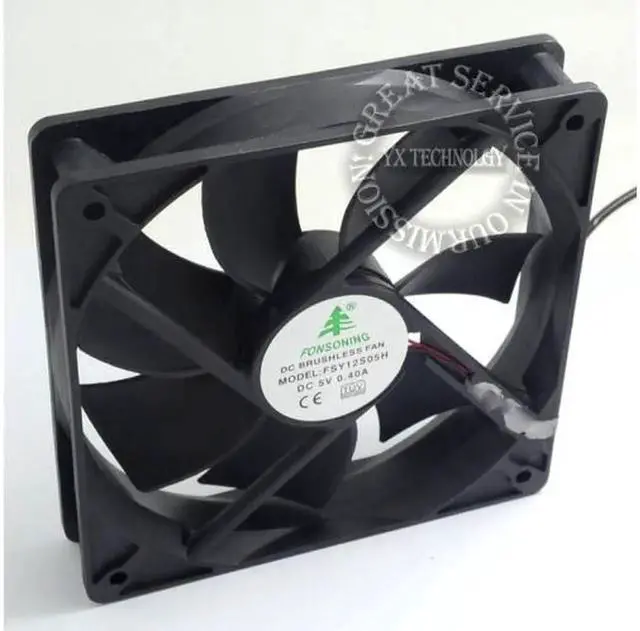 Main image of 12025 5V USB interface fan 12CM fan/USB fan/fan base routing cooling