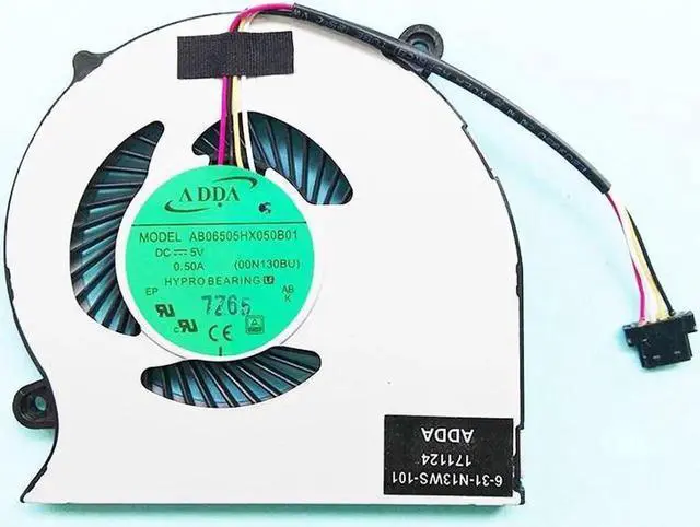 Main image of ( 4-pin CPU FAN) New origianl cpu cooling fan for ADDA AB06505HX050B01 00N130BU 6-31-N13WS-101 6-31-N130S-102 CPU FAN COOLER RADIATOR