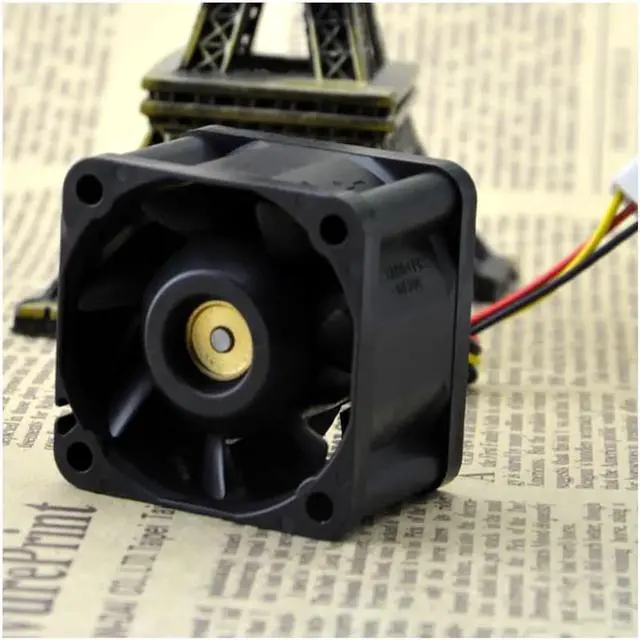 Alt view image 5 of 5 - 4028 4cm 1U chassis fan Super server fan 9GV0412J301 12v 0.6 cooling fan