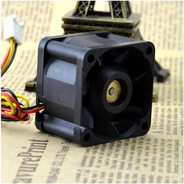 Alt view image 4 of 5 - 4028 4cm 1U chassis fan Super server fan 9GV0412J301 12v 0.6 cooling fan