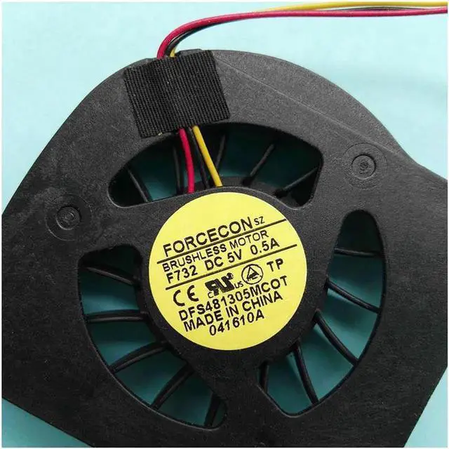 Alt view image 3 of 3 - New Original CPU cooling fan for MSI GX700X GX700 EX700 laptop cpu cooling fan cooler DFS481305MC0T F732