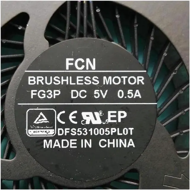 Alt view image 3 of 3 - New Original cpu fan For HASEE K550D K550D-I5 D1 K550D-I7 D1 cpu cooling fan cooler DC5V 0.5A DFS531005PL0T FG3P