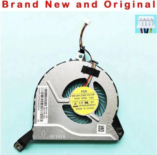 Main image of New cpu cooling fan For HP 15-P030NR 14-P 15-P 16-P 17-P 14-V 15-V 16-V 17-V 17-F FAN COOLER radiator FFDF 767776-001 767706-001