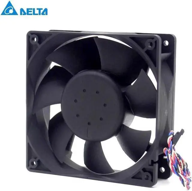 Alt view image 6 of 6 - Delta AFC1212DE 12038 12cm 120mm DC 12V 1.6A pwm ball fan thermostat inverter server cooling fan