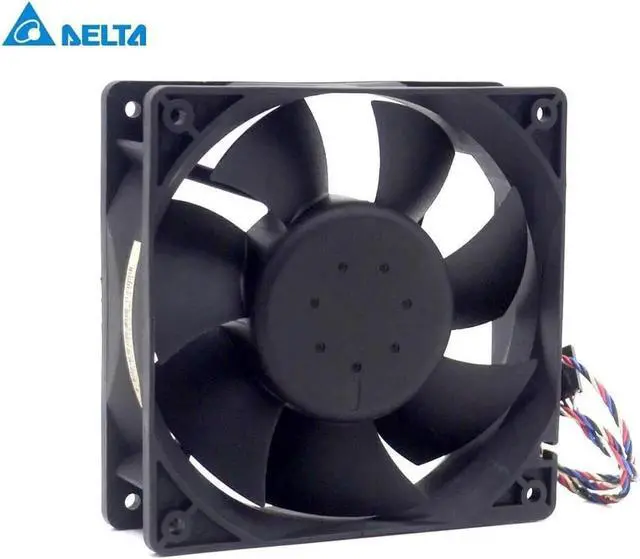 Alt view image 5 of 6 - Delta AFC1212DE 12038 12cm 120mm DC 12V 1.6A pwm ball fan thermostat inverter server cooling fan