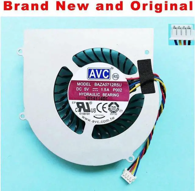 Main image of New original cpu fan For AVC BAZA0712R5U DC5V 1.5A P002 4-wire 4-pin Laptop cpu cooling Fan cooler