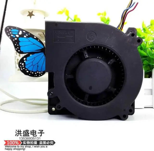 Alt view image 3 of 4 - Delta Cooling fan BFB1212HH 5M2PR DC 12V 1.65A 4-wire 4-pin 110mm 120x120x32mm blower fan