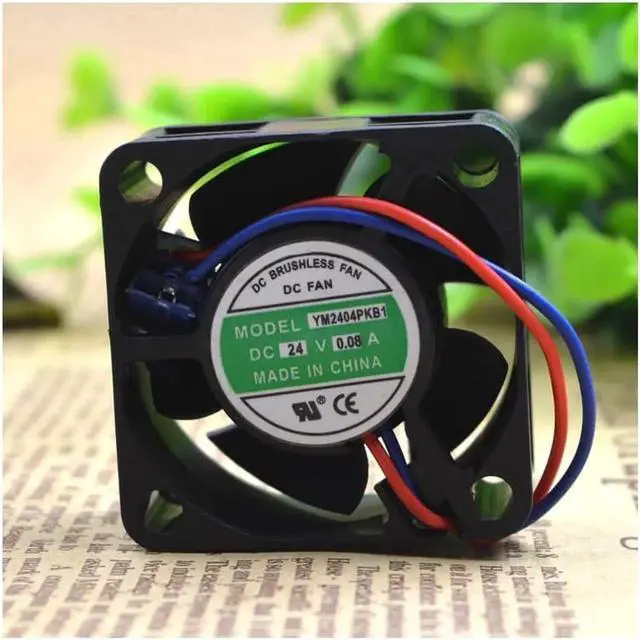 Alt view image 5 of 5 - YM2404PKB1 DC24V 0.08A 2-wire converter fan 40204cm cooling fan