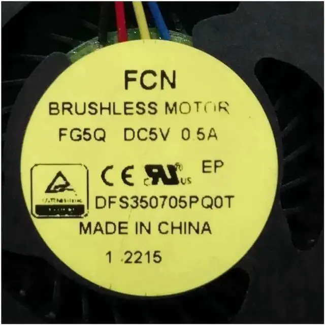 Alt view image 3 of 3 - NEW ORIGINAL CPU COOLING FAN FOR FCN DFS350705PQ0T FG5Q 5v 0.5A 440WAFATN00 CPU FAN COOELR