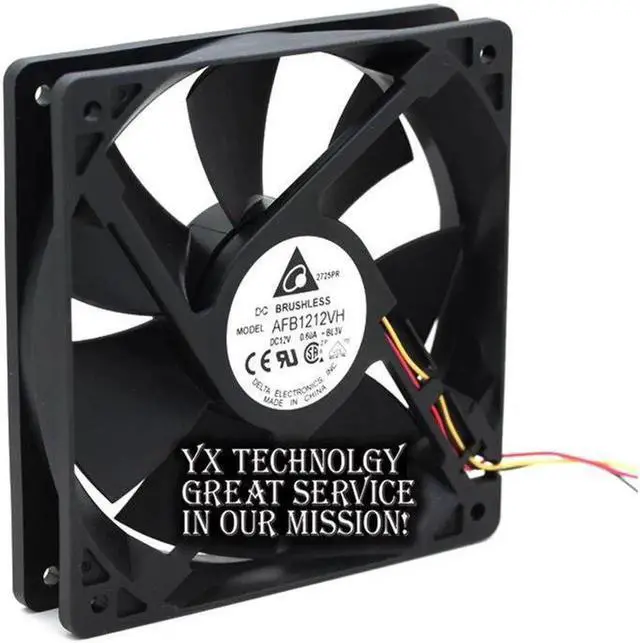 Alt view image 2 of 6 - Delta For 12CM AFB1212VH-BL3V fan 12025 12V 0.60A 3lines dedicated fan for 120*120*25mm