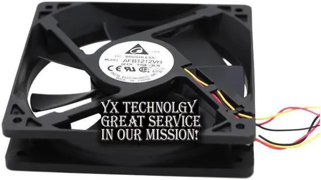 Alt view image 3 of 6 - Delta For 12CM AFB1212VH-BL3V fan 12025 12V 0.60A 3lines dedicated fan for 120*120*25mm