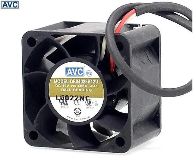 Main image of 1pcs New 4028 double ball bearing fan DB04028B12U 1U server chassis fan 12V 0.66A 40*40*28mm