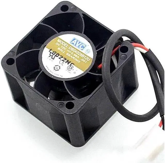Alt view image 4 of 6 - 1pcs New 4028 double ball bearing fan DB04028B12U 1U server chassis fan 12V 0.66A 40*40*28mm