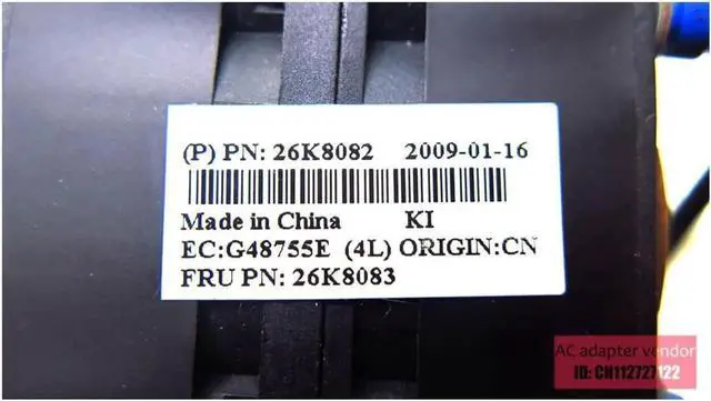 Alt view image 4 of 6 - FOR IBM X3550 7979 server chassis fan CPU 26K8083 26K8082 4056 violent fan DC 12V 1.90A