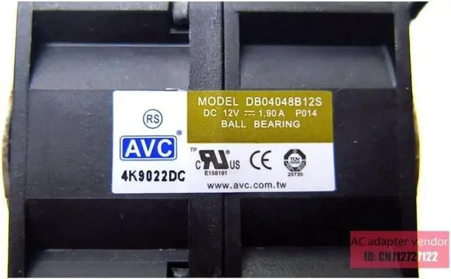 Alt view image 6 of 6 - FOR IBM X3550 7979 server chassis fan CPU 26K8083 26K8082 4056 violent fan DC 12V 1.90A