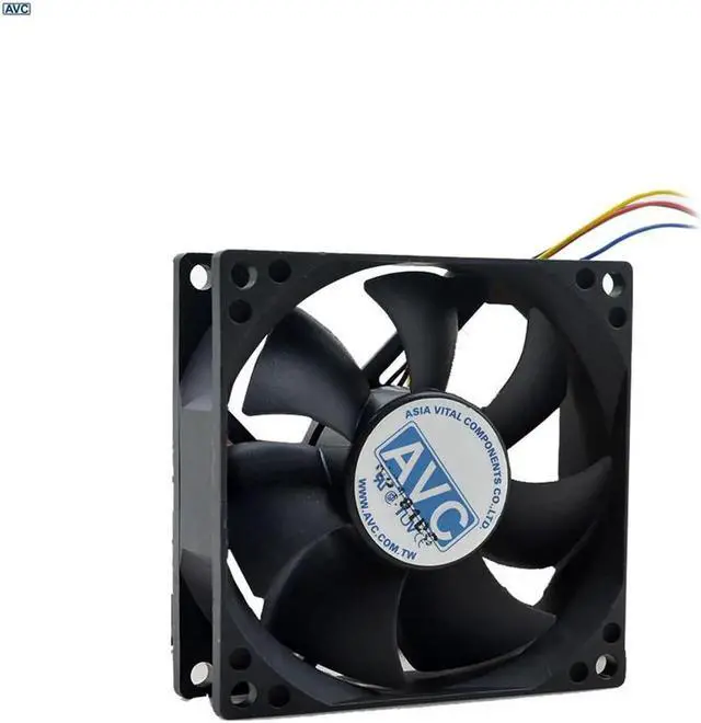 Alt view image 2 of 2 - AVC 8025 DS08025R12UP 80mm 8cm DC 12V 0.7A 4Wire Computer case CPU Cooler Cooling Fan