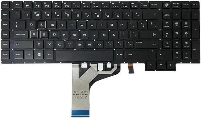 Alt view image 2 of 4 - Aomoproing Backlit Keyboard For HP Omen 17-AN 17-an053nr 17-an110nr 17-an120nr NSK-XH1BQ