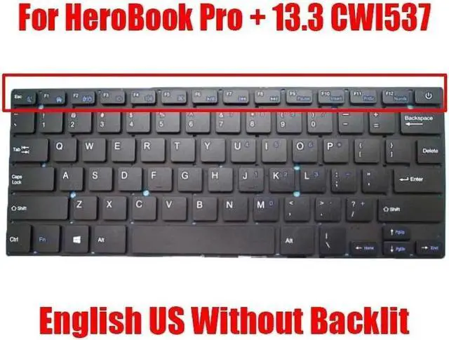 Main image of Aomoproing Laptop Replacement Keyboard For Chuwi HeroBook Pro + 13.3 CWI537 English US