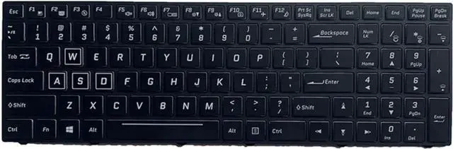 Main image of Aomoproing Laptop Keyboard For PowerSpec 1710 English US Black With Backlit black