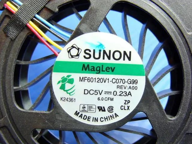 Alt view image 3 of 5 - Aomoproing Cpu cooling fan for Dell Latitude E6420 14 inches with Heatsink FVJ0D