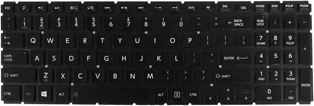 Alt view image 3 of 5 - Aomoproing  Laptop Keyboard Replacement Compatible for Toshiba Satellite P55W-B S50-B