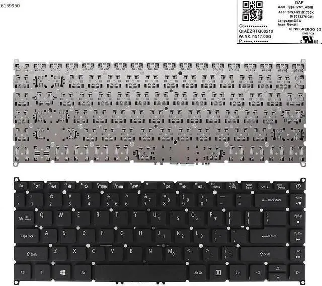 Main image of Aomoproing  US Keyboard for ACER Aspire A314-31/32 /33/41 A514-51 A114-32 A314-21 BLACK ( )