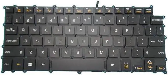 Alt view image 3 of 5 - Aomoproing Laptop Backlit Keyboard For Gram 14 14T990 14TD990 14T99 English US Black