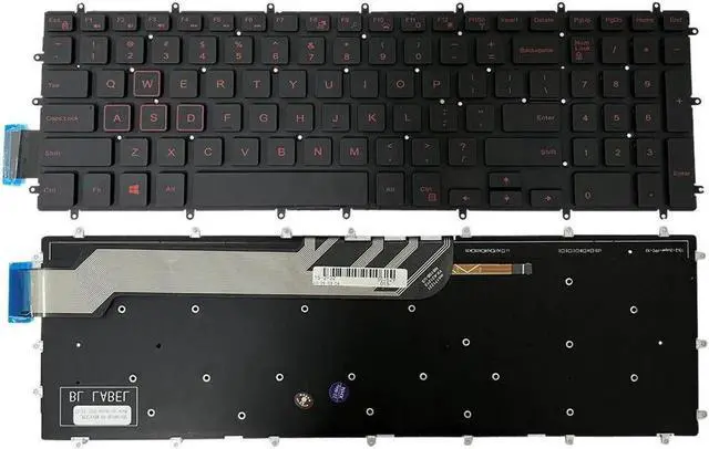 Main image of Aomoproing  US Keyboard Backlit Red Font Replace for Dell G3-3579 3779 3590 G7-7588
