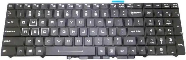 Main image of Aomoproing Laptop Replacement Keyboard For BBEN G173 English US Black With Backlit