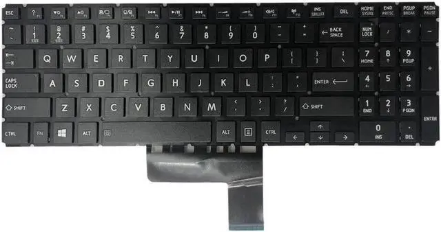 Alt view image 2 of 5 - Aomoproing   Laptop US Keyboard for TOSHIBA Satellite L50-B L50D-B L55T-B C55-C5379 C55-C5380