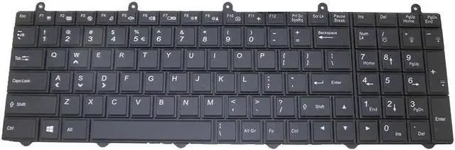 Main image of Aomoproing  English US Laptop Keyboard For Sager NP8250 NP8255 NP8255-S NP8258 NP8268