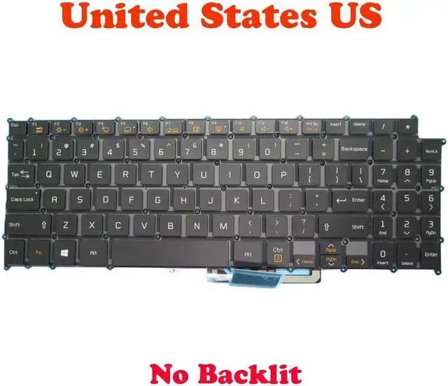 Main image of Aomoproing  NO Backlit Keyboard For 15Z970 HMB8154ELA01 AEW73809822 English Black
