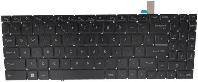 Alt view image 2 of 4 - Aomoproing Replacement keyboard for Monochrome Backlit Keyboard For MSI Creator M16-A12U A12UC A12UD A12UEV English