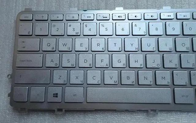 Alt view image 2 of 5 - Aomoproing  replacement keyboard for HP ENVY M6-N015DX M6-N113DX M6-N168CA RU yout/RUSSIAN Backlit silver