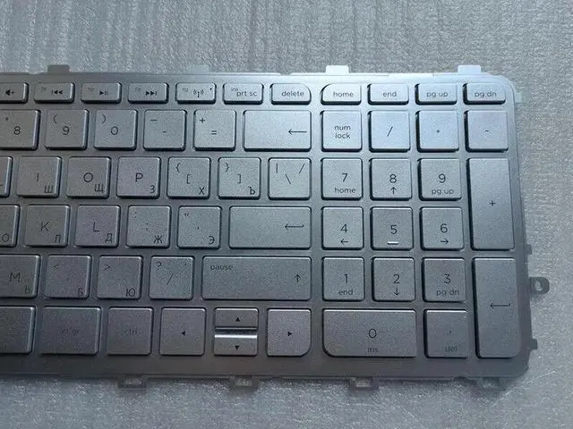 Alt view image 3 of 5 - Aomoproing  replacement keyboard for HP ENVY M6-N015DX M6-N113DX M6-N168CA RU yout/RUSSIAN Backlit silver