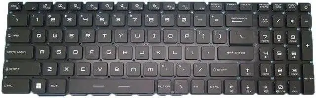 Alt view image 2 of 4 - Aomoproing RGB Backlit Keyboard For MSI GE76 GP76 10U 11U 12U WE76 GS76 Stealth 17M English
