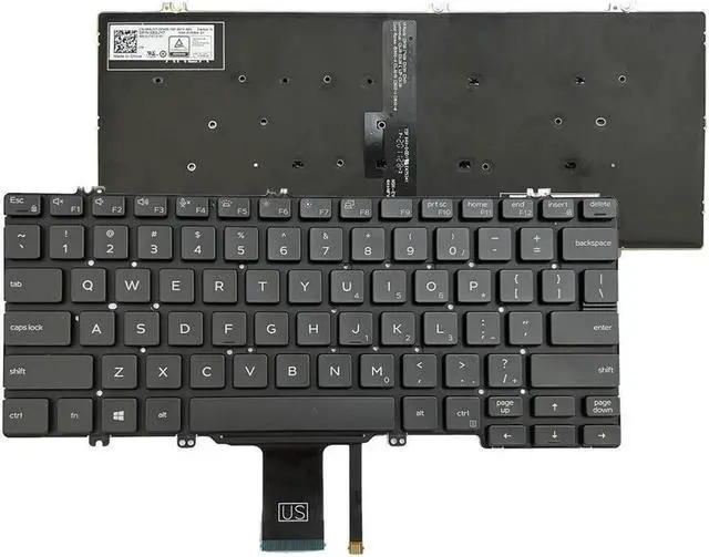 Alt view image 3 of 5 - Aomoproing  Replacement Keyboard With backlight for Dell LatituDE 7300 5300 5200 2 in 1