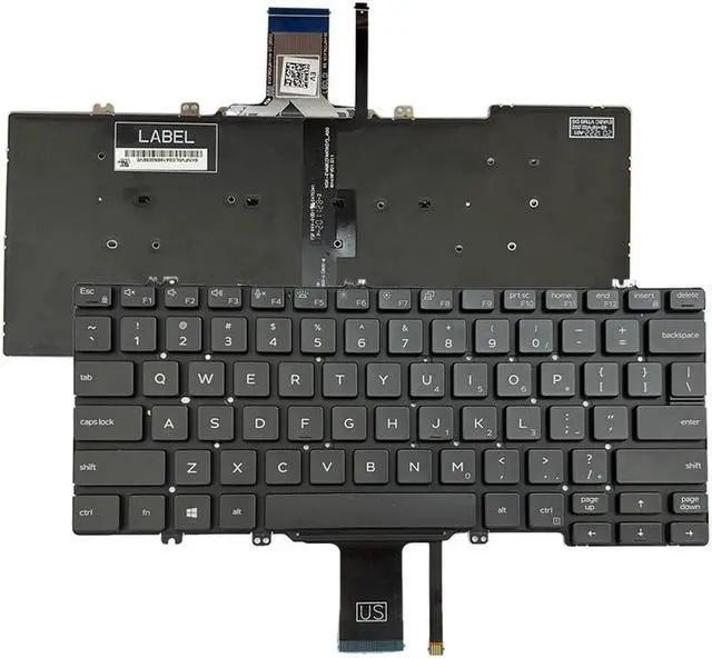 Alt view image 2 of 5 - Aomoproing  Replacement Keyboard With backlight for Dell LatituDE 7300 5300 5200 2 in 1