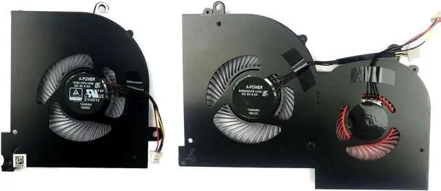 Alt view image 2 of 5 - Aomoproing Gpu and Cpu cooling fan for MSI GS65 GS65V R MS-16Q2 GS65 Stealth 4-wires