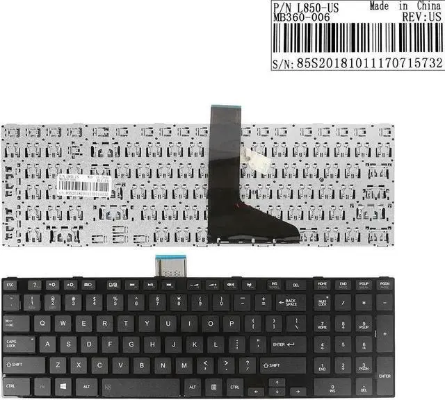 Main image of Aomoproing  Keyboard for TOSHIBA L850 GLOSSY FRAME BLACK US
