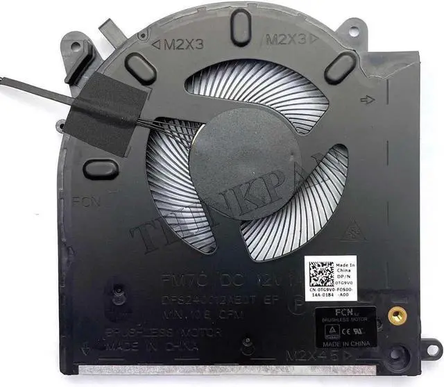 Alt view image 2 of 5 - Aomoproing Gpu and Cpu cooling fan for 12V voltage Alienware M15 R3 M15 R4 RTX 2070 3070 0TG9V0 0D1X38
