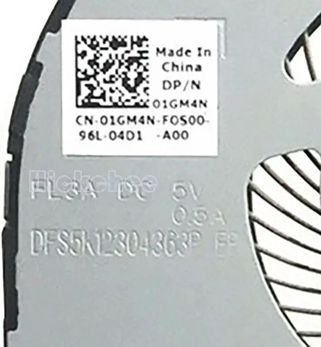 Alt view image 2 of 5 - Aomoproing Cpu cooling fan for Dell Latitude 5500 E5500 precision 3540 01GM4N DC5V