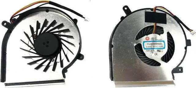 Alt view image 2 of 5 - Aomoproing Gpu and Cpu cooling fan for MSI GE62 GL62 6QC 6QD 6QE 6QF 3 Pin