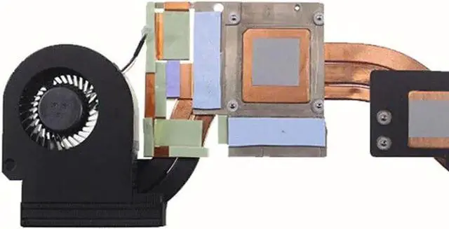 Alt view image 2 of 5 - Aomoproing Cooling fan for Heatsink Dell Precision M7710 NV Graphics Card 055MXD 55MXD