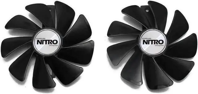 Alt view image 2 of 5 - Aomoproing GPU cooling fan for Sapphire Nitro+ RX590 RX580 RX570