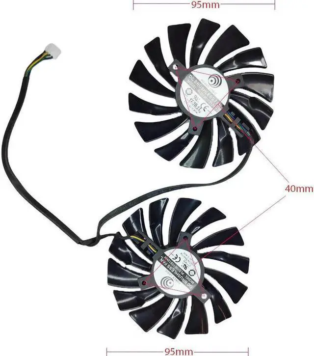 Main image of Aomoproing GPU cooling fan for MSI GTX 1060 970 980 PLD10010S12H